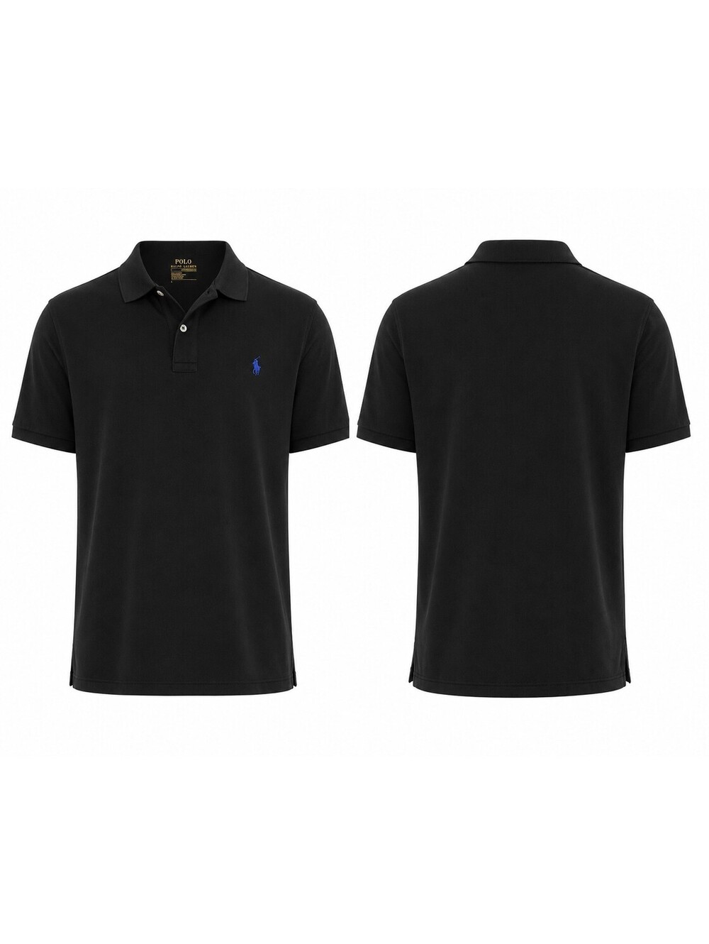 Polo Ralph Lauren Performanc Mens Black Polo Shirt Size L Excellent FAST SHIP🔥